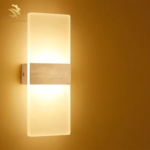 Lampu Dinding LED kotak panjang logam, lampu dinding Hotel hitam emas, lampu LED persegi panjang, lampu dinding dalam ruangan untuk kamar tidur, lorong, Hotel - Product Image 5