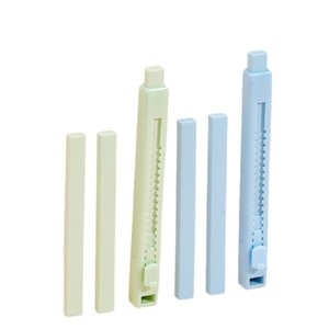 Deli Push Pull Eraser Pen Type VP198 Blue Green ABSTPE Material For School Office Use - Product Image 5