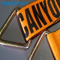 Sangles à cliquet 1 pouce x 15 pieds avec crochets en S enduits, sangle en polyester robuste à dégagement rapide, sac de transport inclus
