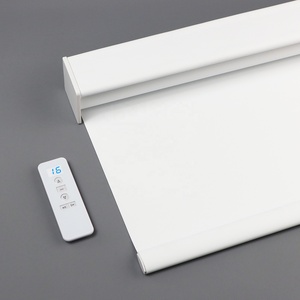 Rèm cuốn tự động điều khiển từ xa bằng pin sạc không dây, sản xuất tại nhà máy, kiểu đơn giản, dành cho cửa Pháp - Product Image 2