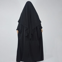 Ensemble 2 pièces Abaya Nida avec Khimar – Vente en gros – Vêtements islamiques de haute qualité pour l'Aïd – Robe musulmane grande taille pour femme – Abaya de prière modeste