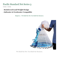 Épervier en nylon Atlantic-Spec-Rig Edition 3 résistant aux UV pour la pêche en eau salée – Équipement professionnel de qualité supérieure sans couture et de précision avancée