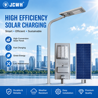 Farola LED Solar DC con Certificación IP66, CCC, CE y RoHS, Batería Lifepo4, Aluminio, Garantía de 5 Años, Montaje en Pared para Carreteras, Jardines, Multicolor