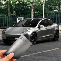 Film de protection de voiture gris AMG mat haut de gamme, tendance minimaliste, surface lisse pour un nettoyage et un entretien faciles