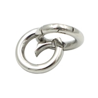 Accessoires en métal de qualité de luxe 3mm d'épaisseur différentes tailles rondes ouvrables O Ring fermoir porte-clés fermoir anneau à ressort en acier inoxydable