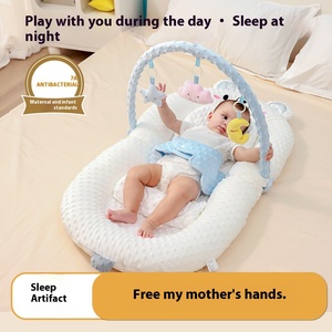 Lit berceau électrique portable moderne anti-pression, nid de sommeil mobile pour nouveau-né avec moustiquaire pour chambre à coucher - Product Image 4