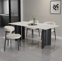 Mobilier de salon Royal Design Ensemble de table à manger Ensemble de table à manger carrée de designer moderne