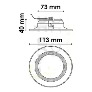 Lámpara de Techo LED Moderna 9W Acabado Satinado CW9 con Luz Blanca Fría IP44 para Hogar y Oficina Alimentación CA Base de Plástico - Product Image 4