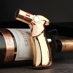 Encendedor de soplete de Gas butano al por mayor de alta calidad para fumar cigarros Cocina Barbacoa con llama de chorro a prueba de viento - Product Image 1