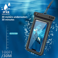 Étui de téléphone flottant universel étanche IPX8 pour le surf et la natation, séchage rapide et durable
