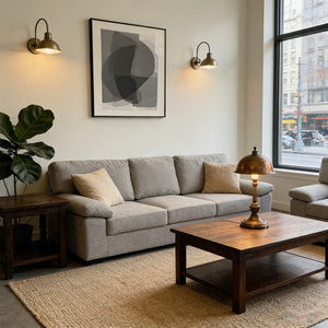 <span class=keywords><strong>Divano</strong></span> in Tessuto Rinfrescante Effetto Seta, Specifico <span class=keywords><strong>per</strong></span> l'Estate, Tre <span class=keywords><strong>Posti</strong></span>, Stile Minimalista <span class=keywords><strong>per</strong></span> Soggiorno - Product Image 2