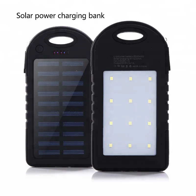 Pacote de energia solar 5000mah com lâmpada de led, amostra grátis, marca auto-devida, bateria solar