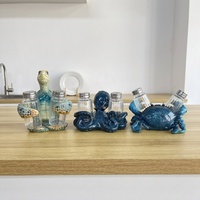Figurine de tortue de mer en résine, statue d'animal marin, décoration de table pour la maison, ornement côtier, vente en gros