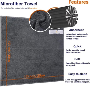 1200gsm Custom Ultra-fine Thickened Cleaning Multi-purpose Personalized Microfiber Thick <b>Towels</b> Car <b>Towel</b> Quick-dry - Product Image 4