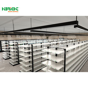 Présentoir double face à 5 étagères pour le stockage du vin, personnalisable, robuste, métallique et en bois avec double embout - Product Image 2