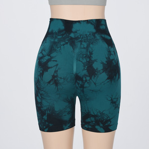 Women's seamless fitness shorts yoga exercise high waist <b>tight</b> fitting buttocks hip lifting outdoor exercise running shorts - Product Image 3