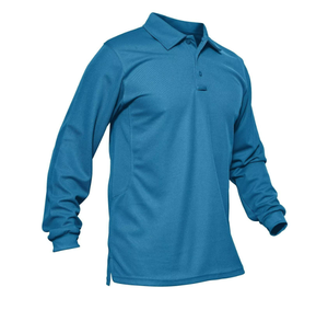 DFT01 Vente en gros de polos longs bleu ciel, chemises tactiques, polos rouges, polos multicolores violet, bleu, gris - Product Image 2