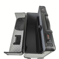 Valise à roulettes, valise à roulettes avec serrure, 4 roues remplaçables, valise pour pilote, avocat, litigator