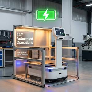Robot Guiado por Láser con Capacidad de Carga de 300 kg, Construcción Metálica y Motores de Doble Accionamiento para Logística de Almacenes Inteligentes, AGV Directo de Fábrica - Product Image 1
