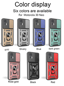 Fábrica al por mayor armadura ventana deslizante anillo soporte anticaída funda para <span class=keywords><strong>Motorola</strong></span> Moto G85 G75 Edge 30 60 Neo Pro Fusion contraportada - Product Image 6