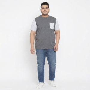 Camisetas de Hombre Extra Grandes de Algodón 100% Pesado, Nueva Moda, Personaliza con el Logotipo de tu Marca, Transpirables, de Color Sólido - Product Image 1