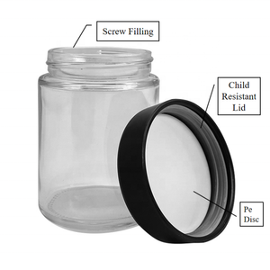 Bán buôn 1oz 2oz 3Oz 4oz 5oz 6oz con kháng lọ thủy tinh có nắp đậy cho hoa - Product Image 2