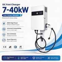 Borne de Recharge DC pour Véhicules Électriques de 7kW à 40kW, Unité de Charge Industrielle et Commerciale pour Voitures Électriques à Usage Public, Fournisseur OCPP, Vente en Gros