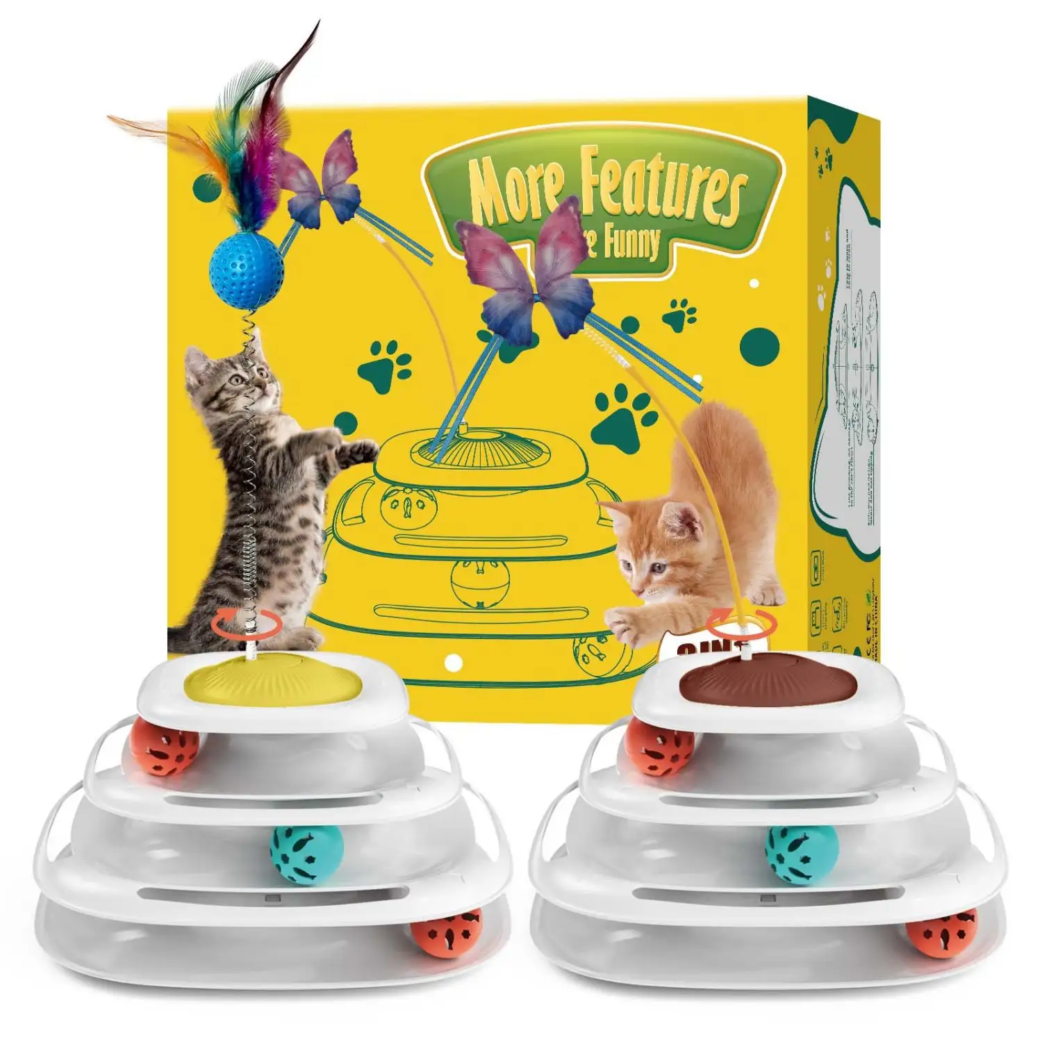 Wholesale 5-in-1 automatic smart interactive cat toy catnip toy with laser smart interactive cat toy
