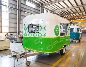 ORANGE RV Green Commercial Remorque alimentaire mobile pour pizzas, poulet frit, burgers, camion de restauration, véhicule commercial pour la vente de nourriture en déplacement - Product Image 2