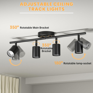 LED Ceiling <b>Spotlight</b>,Adjustable Kitchen Lights Ceiling Including Spot Lights Ceiling with Rotatable Heads for Kitchen Hallway - Product Image 4