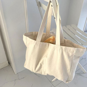Huahao Borsa Tote Personalizzata all'Ingrosso, Borsa in Tela di Cotone con Logo Personalizzato, <span class=keywords><strong>Borse</strong></span> Tote in Tela Vuote per Sublimazione - Product Image 2