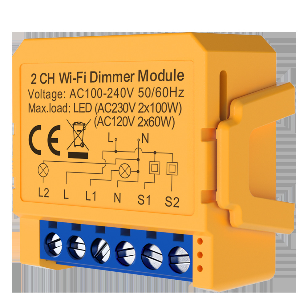 สวิตช์หรี่ไฟ WiFi 2 ช่อง