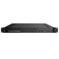 Modulateur IP QAM 48-en-1, 1536 entrées IP, 48 porteurs QAM, 2 sorties RF, MER≥40dB, 1U, Gestion Web, HZY-3348D
