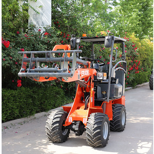 Mini 0.6 Ton Articulated <b>Wheel</b> Loader Compact Front End Loader for Garden Farm Use <b>Small</b> Construction Equipment - Product Image 2