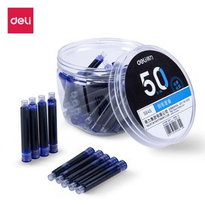 Deli Fountain Pen Ink Cartridges S645 3.4mm Diameter Blue For Students - Product Image 1