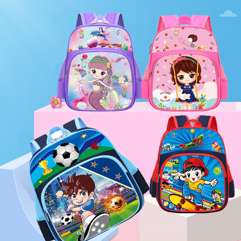 CURLYOOT Kids Backpack For Girls - Cartoon Print School Bag With Laptop Compartment (17.5 X 13.6 Inches) - View #4