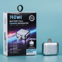 Chargeur rapide 140W avec séparateur de charge complète et protection contre les surcharges, protocoles VOOC/SuperVOOC, port Type-C pour téléphones mobiles