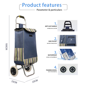 Borsa del carrello della spesa del venditore caldo con il carrello della spesa delle ruote del carrello della spesa del carrello della spesa - Product Image 2