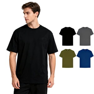 เสื้อยืดโพลีเอสเตอร์ไซส์ใหญ่ แห้งเร็ว ขายส่ง รับออกแบบสกรีนโลโก้ เสื้อยืดลำลอง สีดำ - Product Image 2