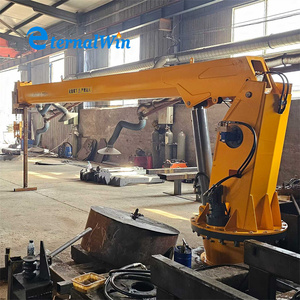 رافعة هيدروليكية مركبة على سطح السفينة 5 طن 10 طن رافعة بحرية بذراع ذراع - Product Image 3