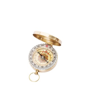 Boussole d'extérieur en laiton G50F multifonctionnelle haute précision avec anneau de suspension luminescent dans le noir - Product Image 1