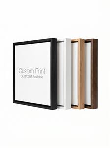 Holesale Modern Brown Wood Grain MDF Photo <strong>Frame</strong> Set for Gallery Wall <strong>Multiple</strong> Sizes Picture <strong>Frame</strong> With Mat - Product Image 5
