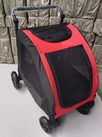 Poussette pour chien écologique très vendue, grande capacité, en tissu Oxford, chariot pour animaux de compagnie réglable, pliable, portable, produit de voyage