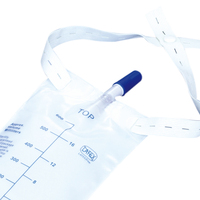Sac à Urine Jetable Médical de Bonne Qualité Certifié CE 500, 600, 750, 900, 1000 ml