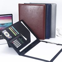 Sacs à documents en cuir pu, format lettre A5 a4, pochette personnalisée, dossier, bloc-notes, fermeture éclair, organisateur de portefeuille ios, vente en gros