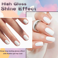 KODIES GEL 15ml Vernis à Ongles Gel Super Blanc Semi-Permanent UV Soak Off Manucure Française Qualité Salon LED Résine Vernis Nail Art