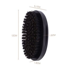 Wholesale Custom Black Men Wooden <b>Beard</b> Brush High Quality Natural Boar Bristle <b>Beard</b> Brush - Product Image 3