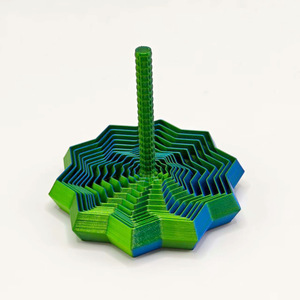 Torre de tornillos octogonal imprimible con mango, adorno geométrico mágico 3D en espiral para escritorio, creativo - Product Image 5