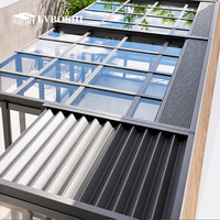 Auvent rétractable en alliage d'aluminium pour extérieur, stores de toit électriques à commande à distance, 3m