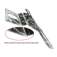 Support de plaque d'immatriculation pour remorque - Support en aluminium robuste pour camions, remorques, camping-cars, bateaux